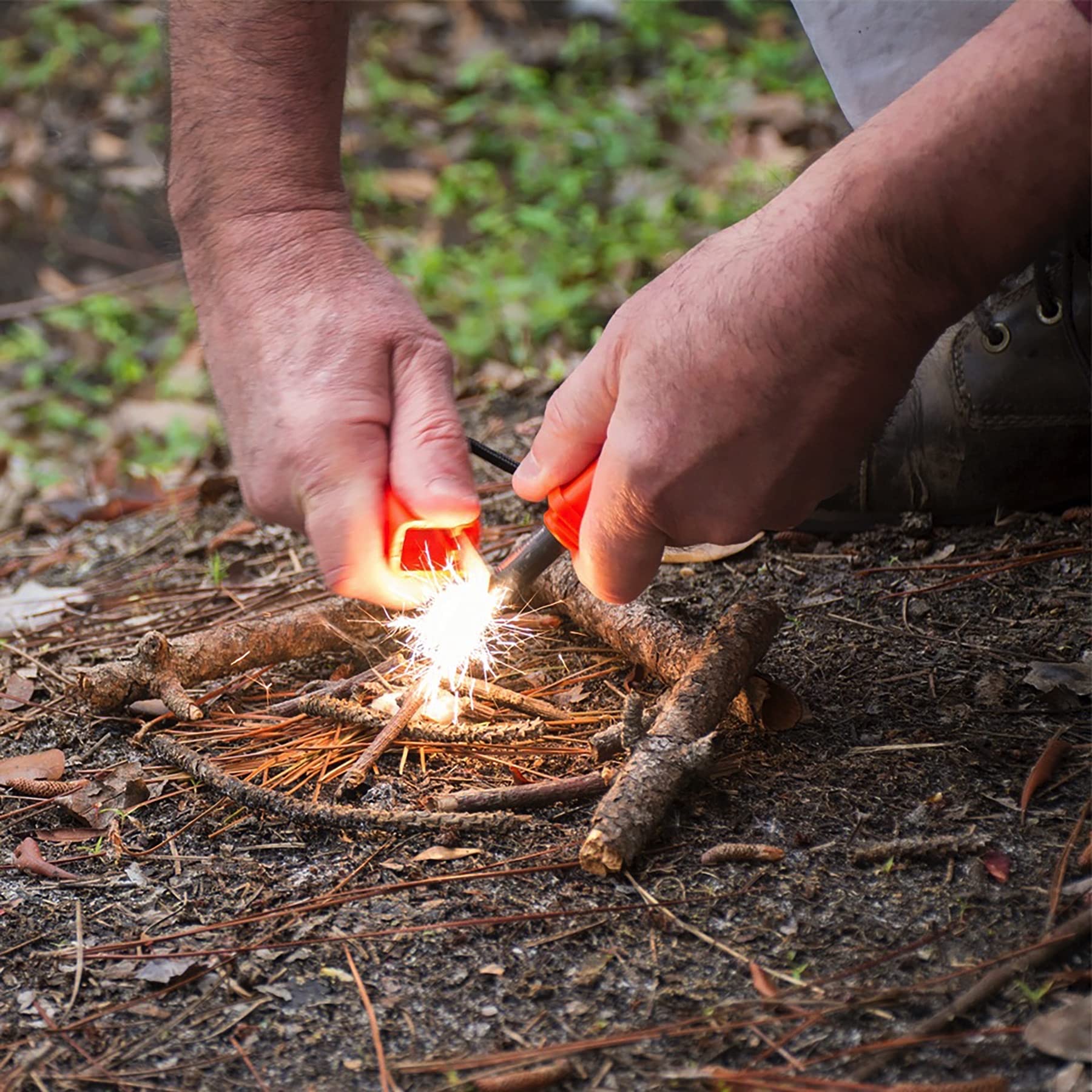 ust StrikeForce Fire Starter shines in wet weather with reliable sparks for fire starting