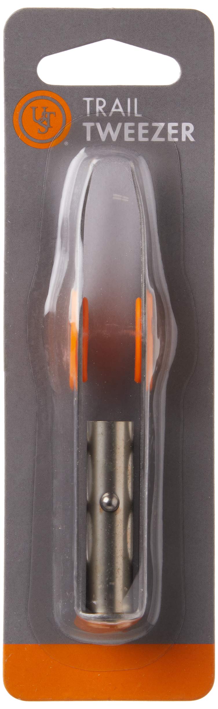 UST Trail Tweezers with rubber pads provide a secure grip during removal.