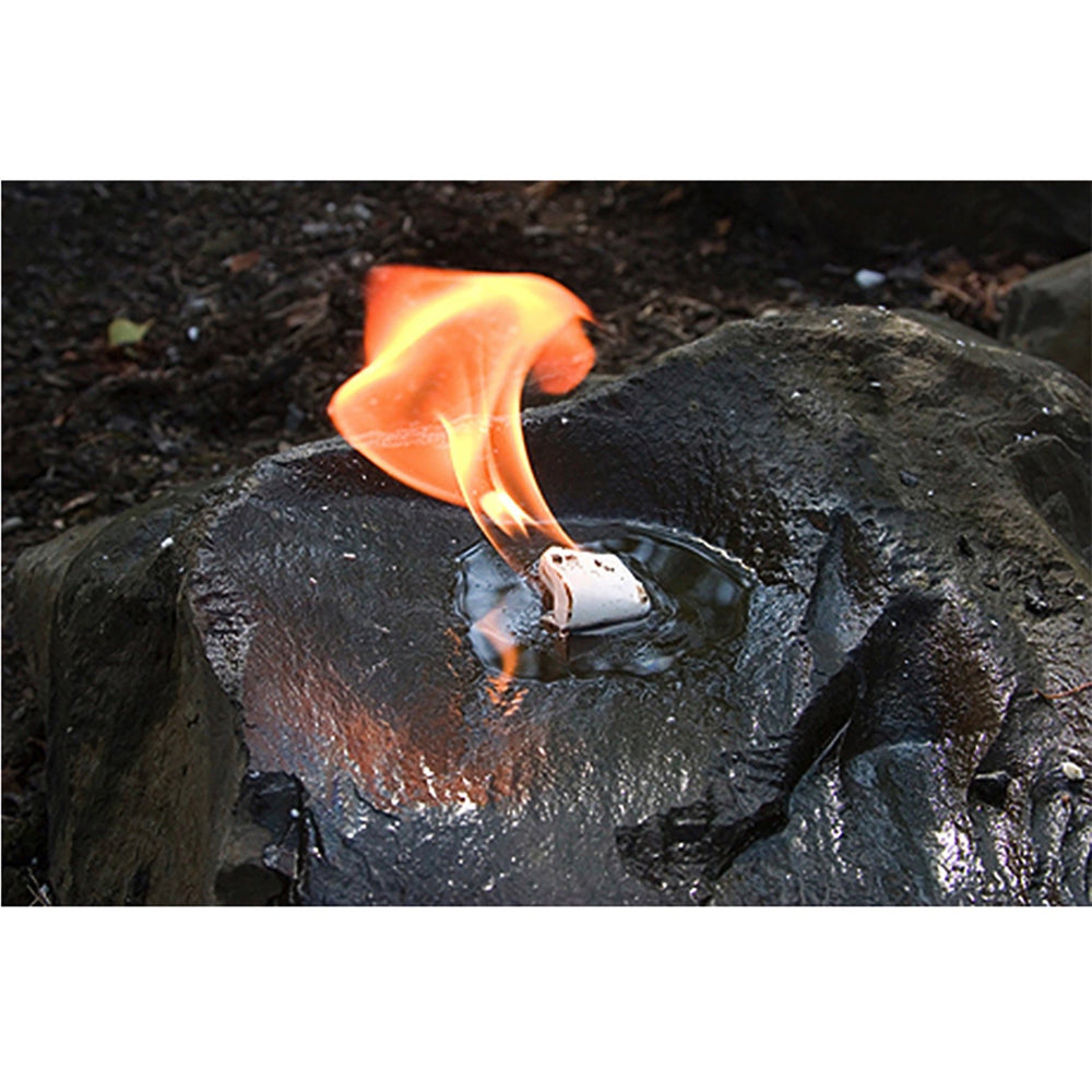 UST WetFire tinder in backpack ready for windy or wet conditions.