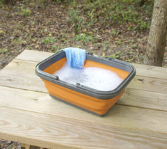 ustFlexWare sink for campsite or home dishwashing with 8.5L capacity