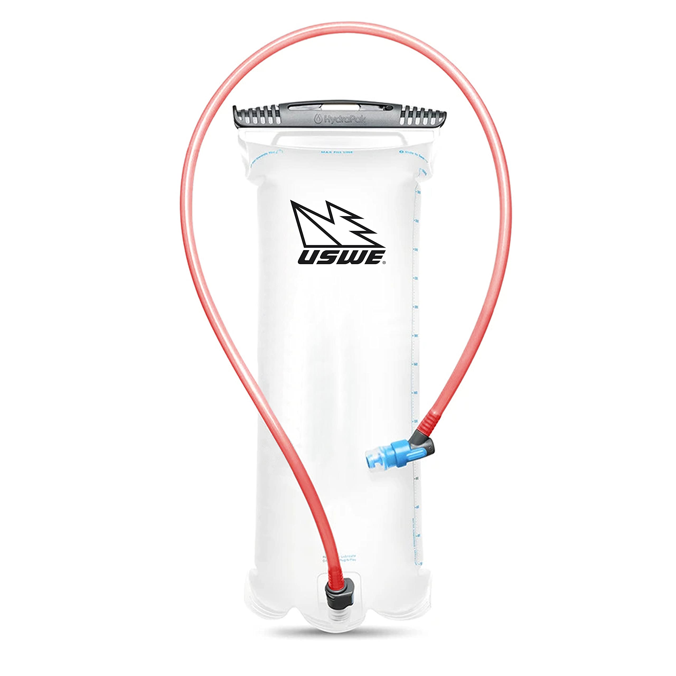 USWE Elite 3L bladder full view highlighting ample capacity for long hikes
