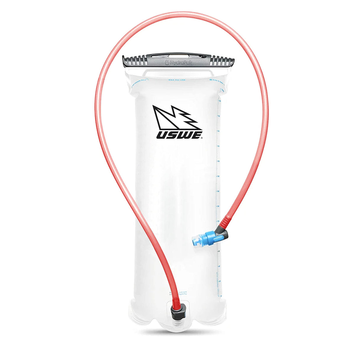 USWE Elite 3L bladder full view highlighting ample capacity for long hikes