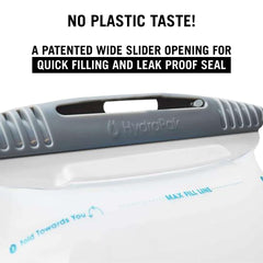 USWE Elite wide slide-seal mouth facilitates easy filling and thorough cleaning