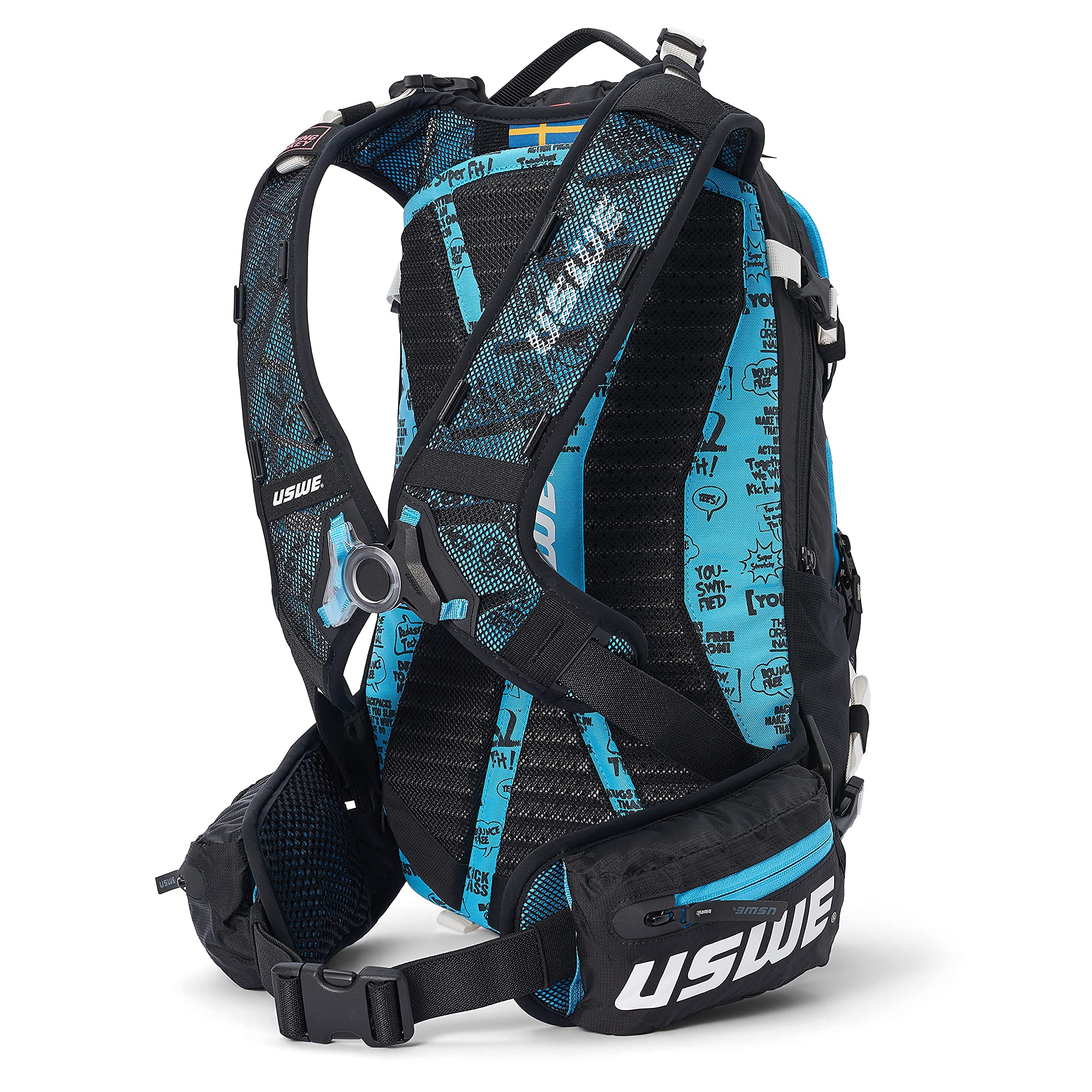 USWE Flow 25L hydration sleeve fits a 3L bladder for long rides