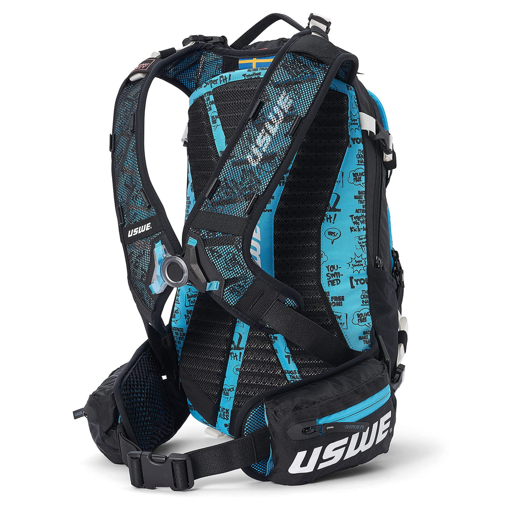 USWE Flow 25L hydration sleeve fits a 3L bladder for long rides