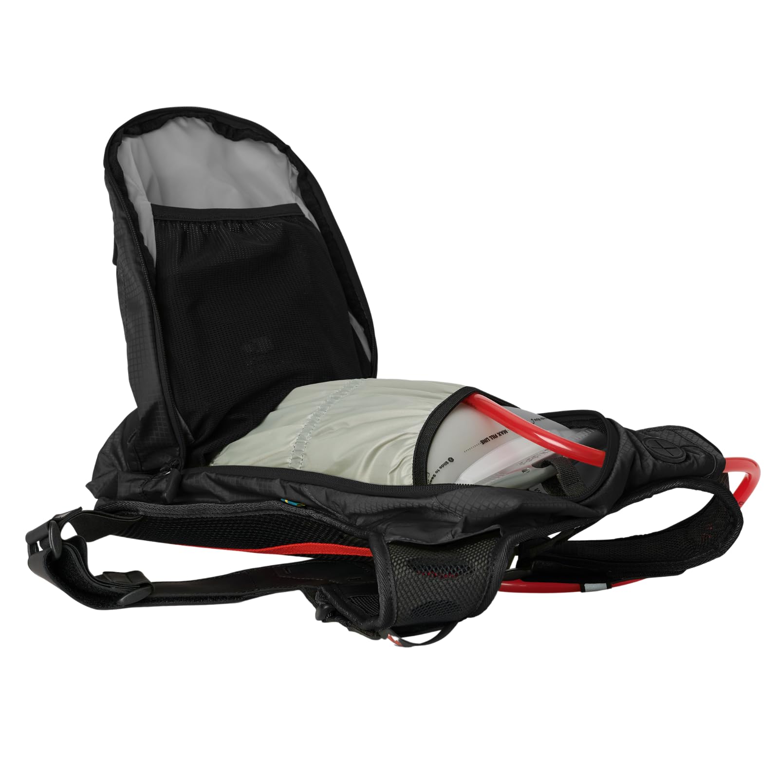 USWE Outlander Moto worn with adjustable harness for a snug, bounce-free fit