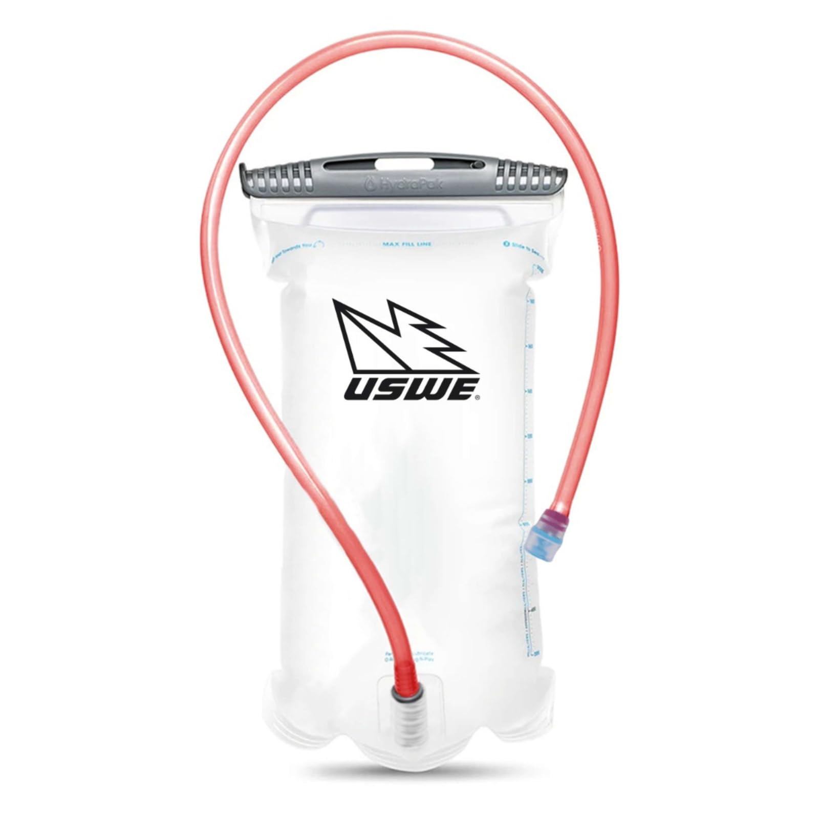 USWE Outlander Moto bladder close-up in sand with 2L capacity for compact adventures