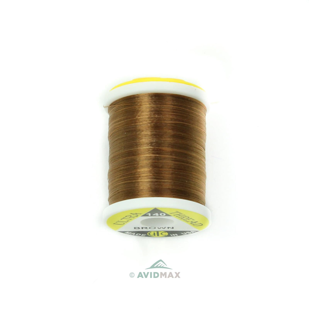 UTC Ultra Thread 140 Denier brown spool ideal for precise fly tying and durable wraps