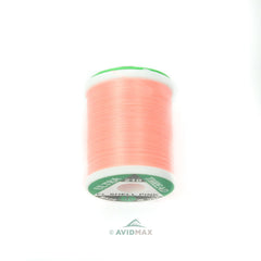 UTC Ultra Thread 210 Denier Fluorescent Shell Pink spool for precise fly tying and durable wraps.