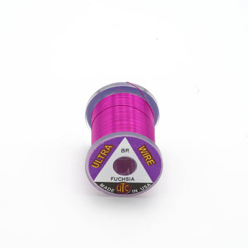 UTC Ultra Wire Brassie Fuchsia, ideal for wire-bodies and ribbing on trout flies