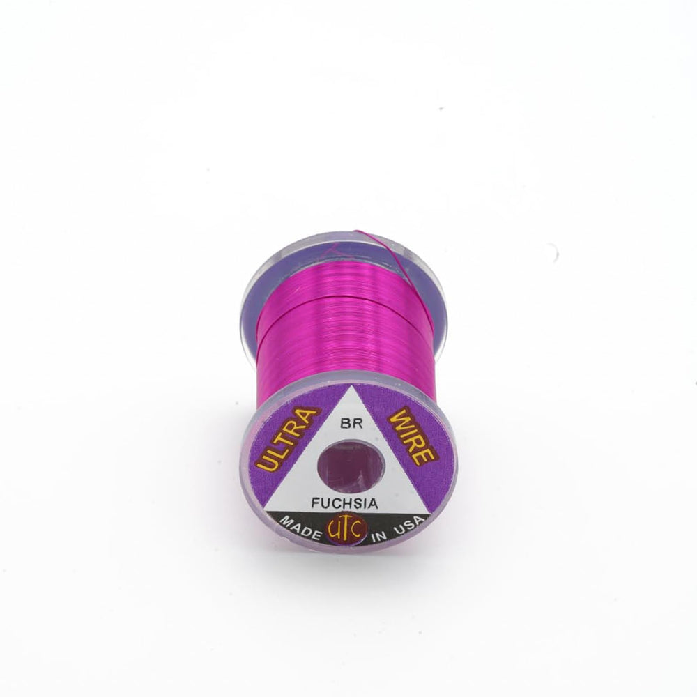 UTC Ultra Wire Brassie Fuchsia, ideal for wire-bodies and ribbing on trout flies