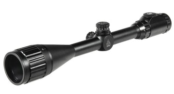 UTG 6-24x50 True Hunter scope front view with front AO for precise range estimation