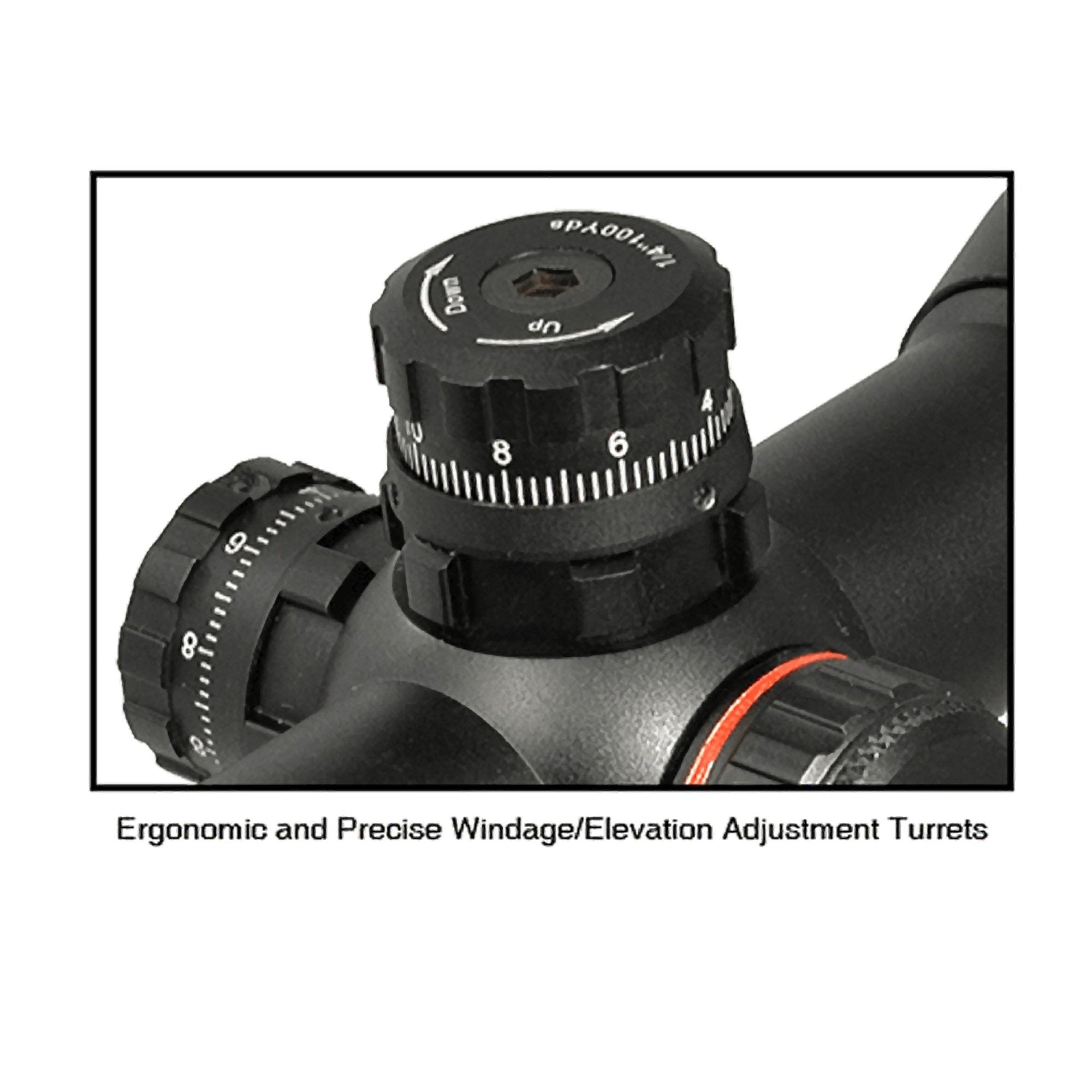 UTG crossbow scope sunshade reduces glare in bright conditions.