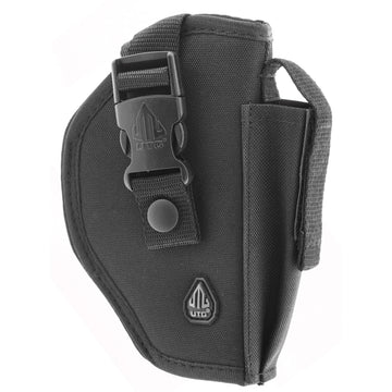 UTG Deluxe Commando Belt Holster front view with quick-release buckle for fast access