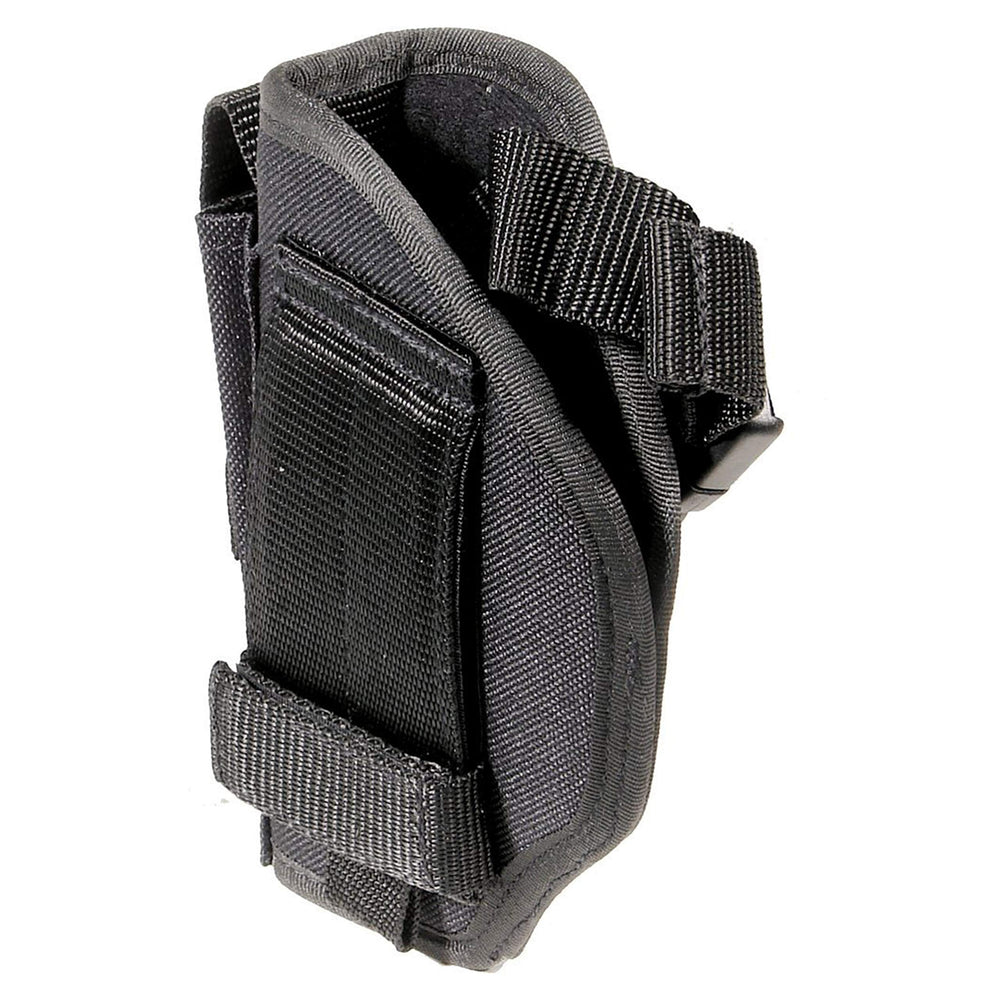 UTG Deluxe Commando Belt Holster side clip showing adjustable fit for various pistols