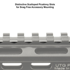 Snag-free scalloped Picatinny slots design