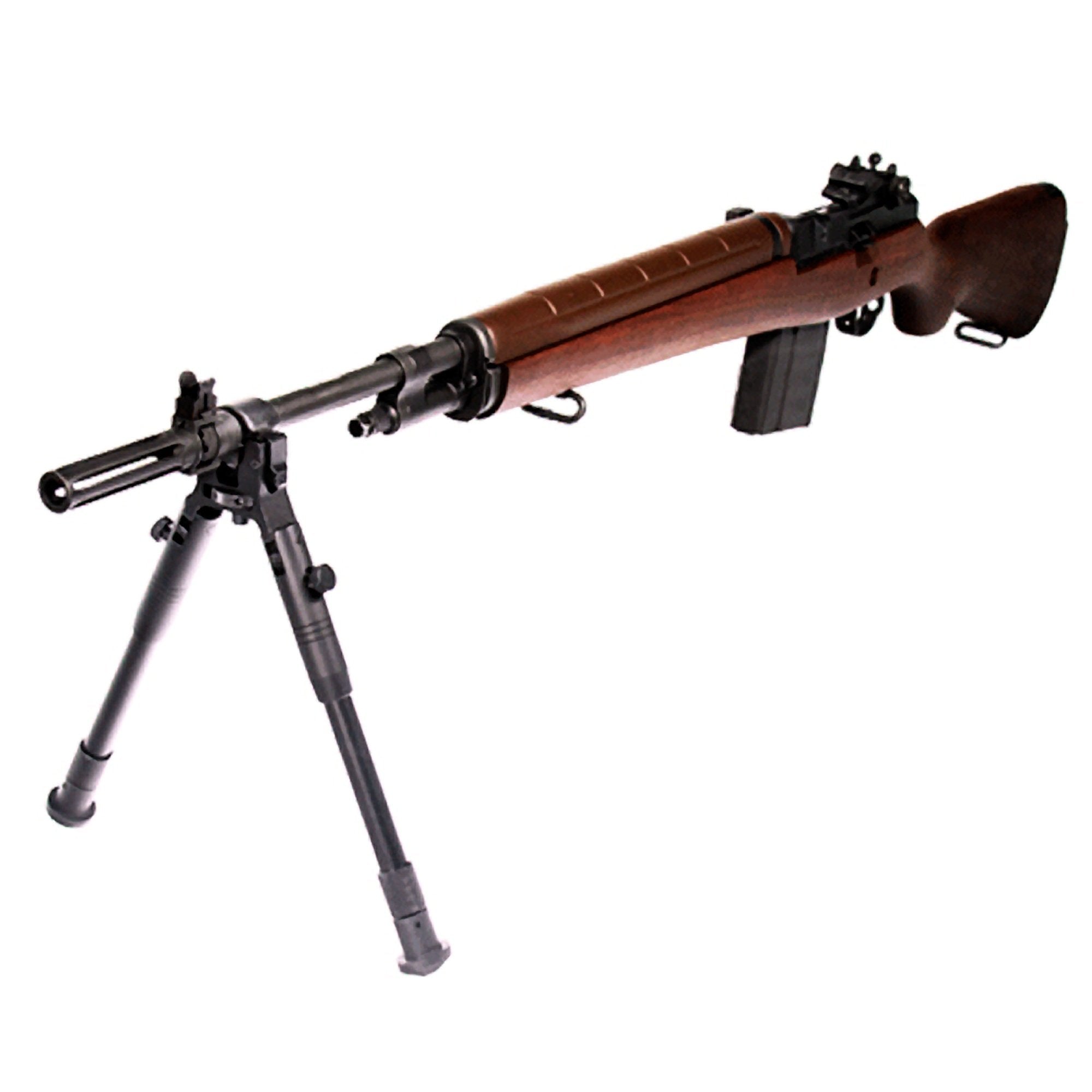 UTG New Gen Reinforced Bipod folding legs ready for rapid deployment in the field.
