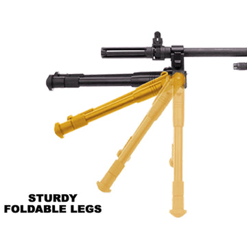 UTG New Gen Reinforced Bipod rubber-stand feet improve grip on uneven outdoor surfaces.