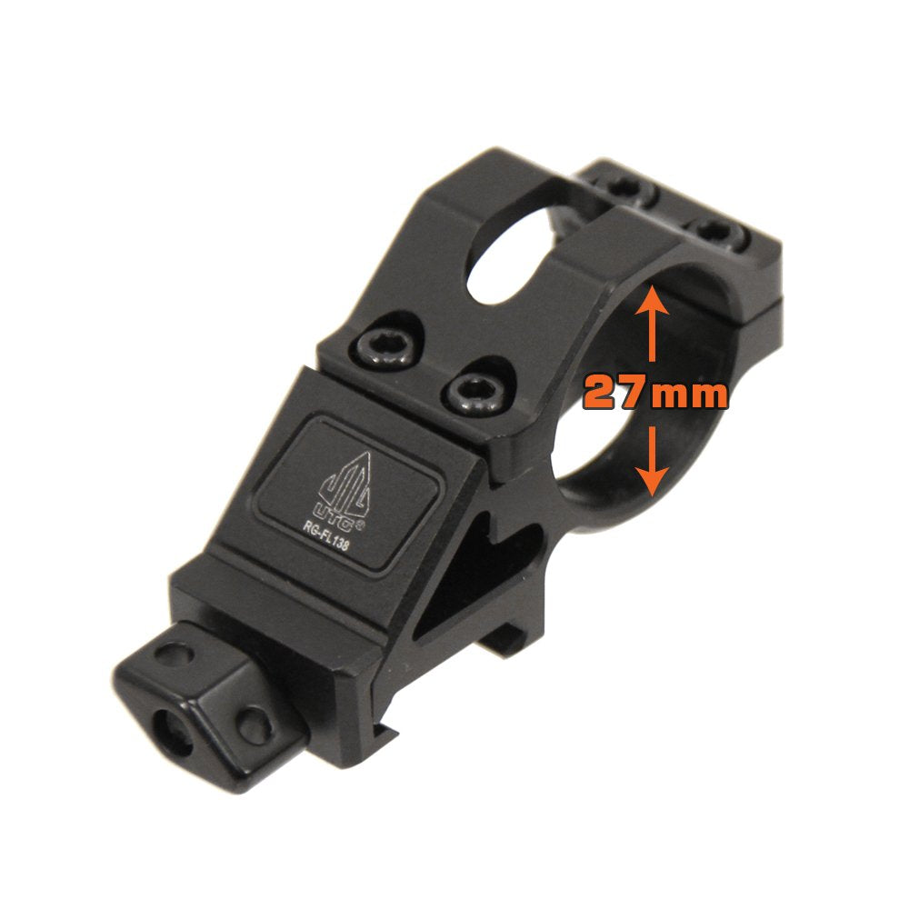 New Gen tactical flashlight ring with black matte finish