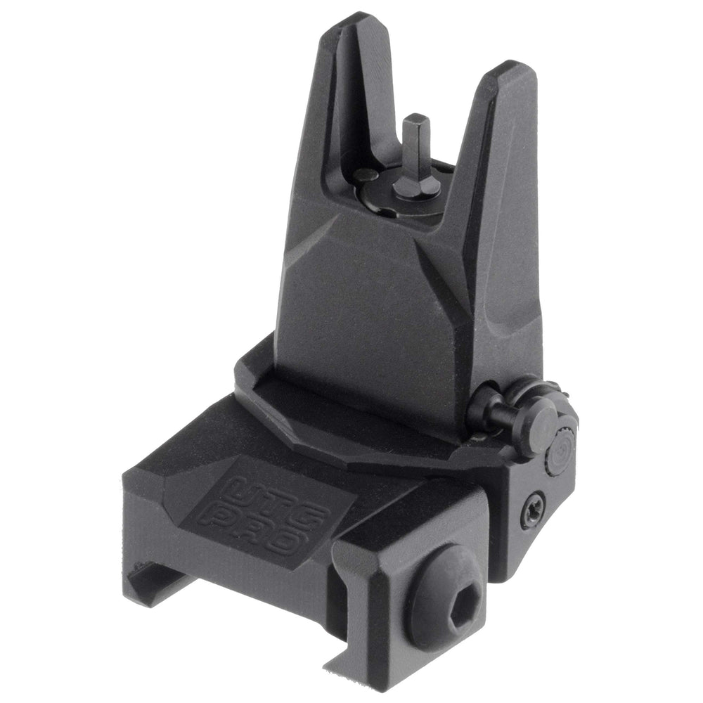 UTG PRO flip-up front sight angled view