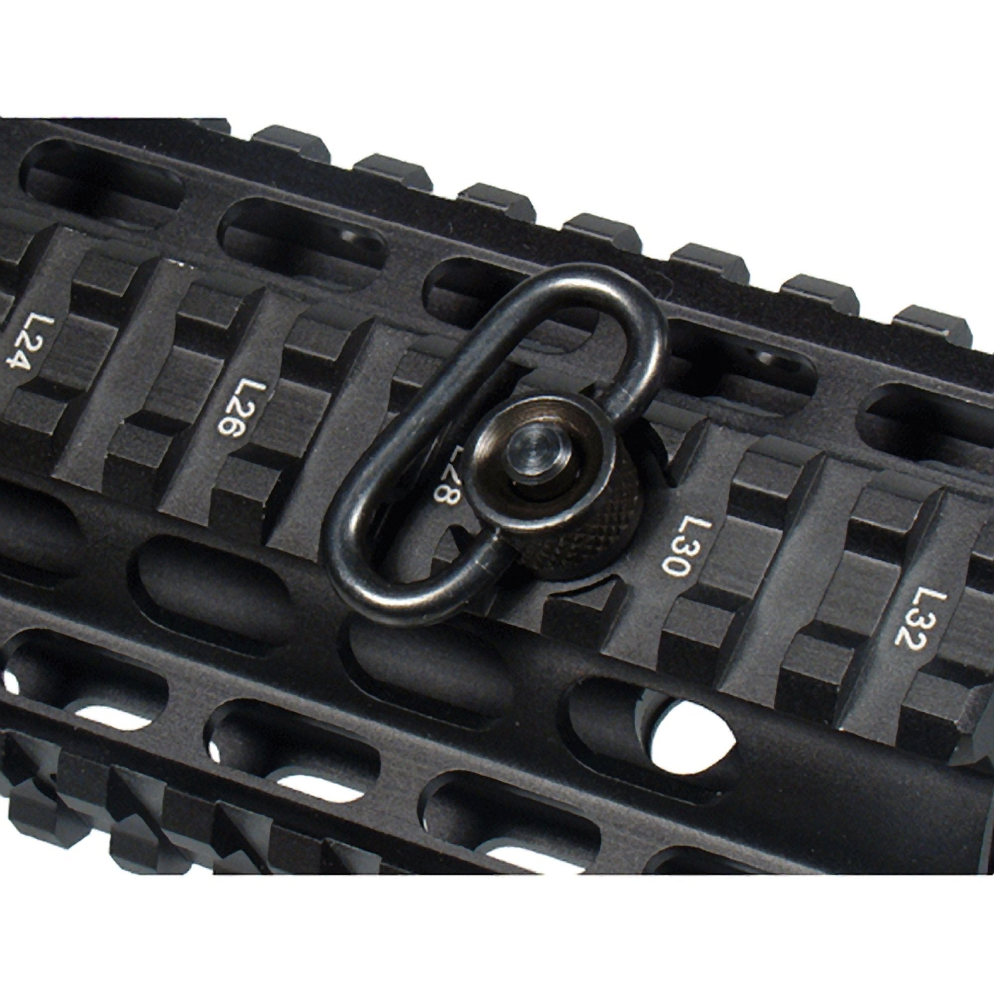 Sling swivel designed for universal housing on stocks and rails