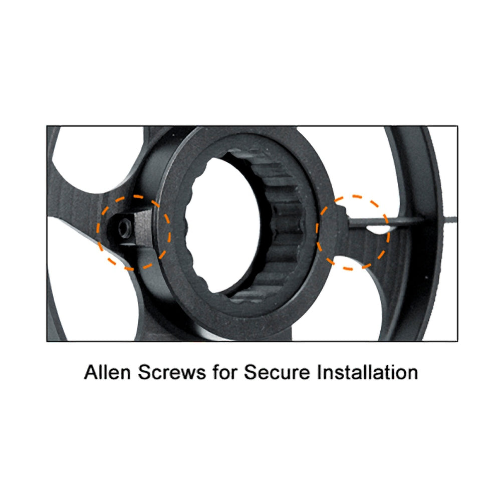 Close-up of UTG New Gen 60mm big wheel