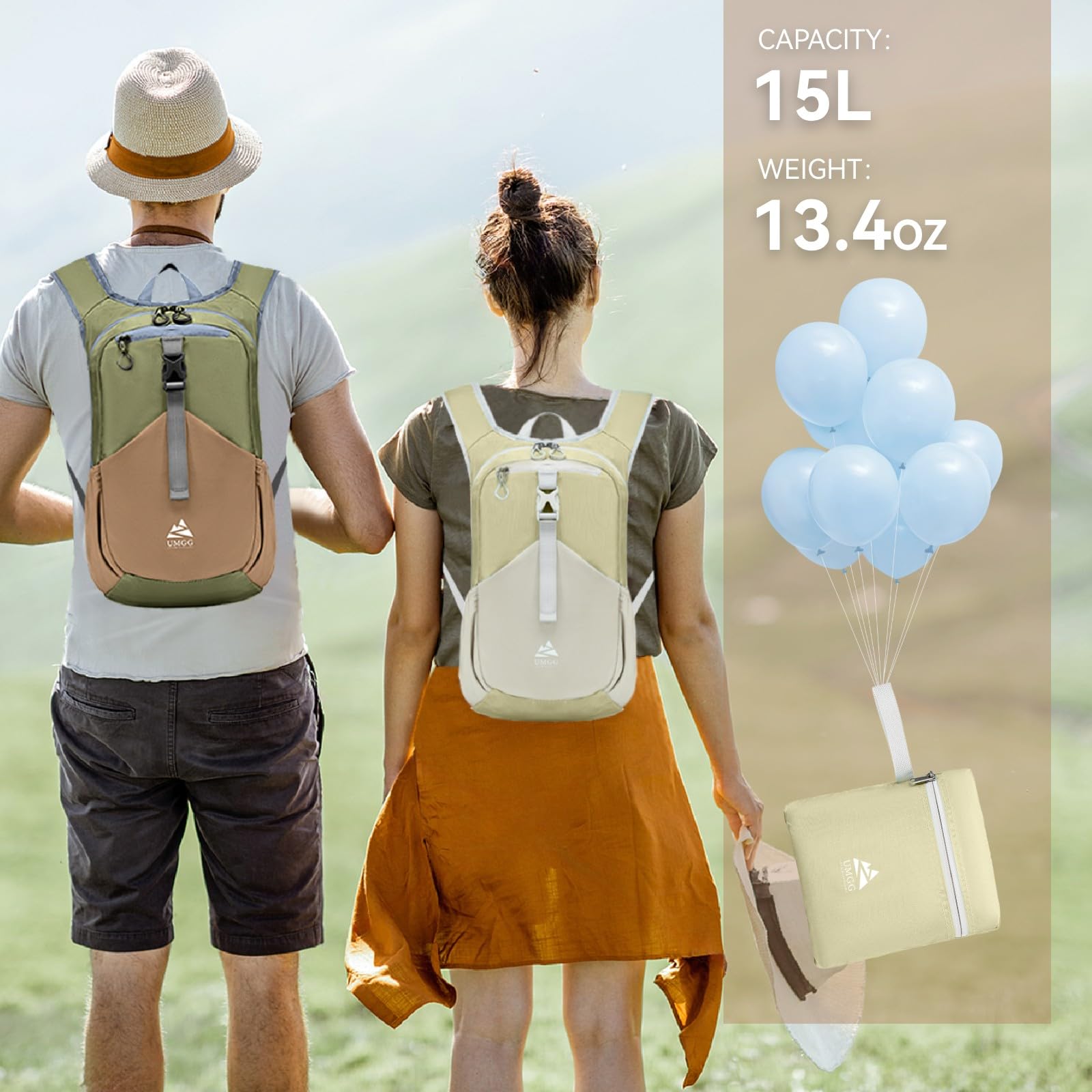 UtiaMiaoGonGo 15L durable rip-stop fabric and reinforced stitching promise reliable daily use.