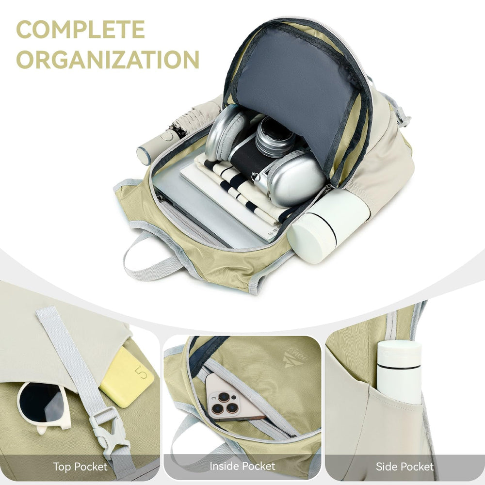 UtiaMiaoGonGo 15L foldable pack shows compact carry and suitcase-ready packing.