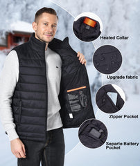 uupalee heated vest battery pack highlighting large 16000mAh capacity for long sessions