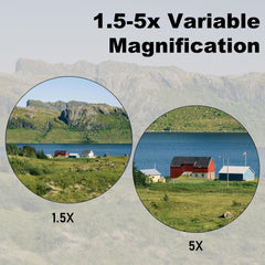 UUQ crossbow scope 32mm objective lens provides a wide field of view.