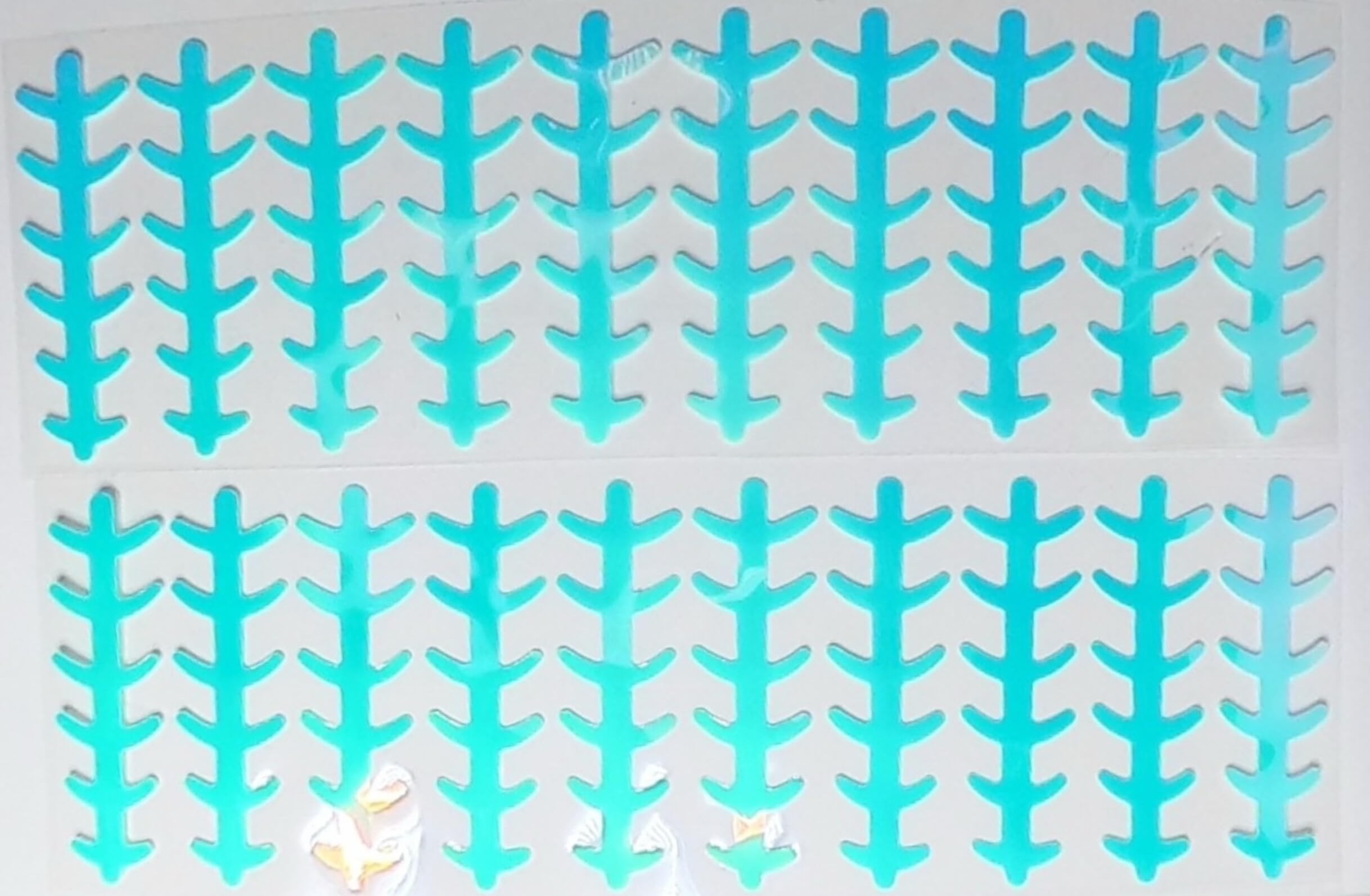 Glow UV Ladderback Decal Tape applied to fishing lure