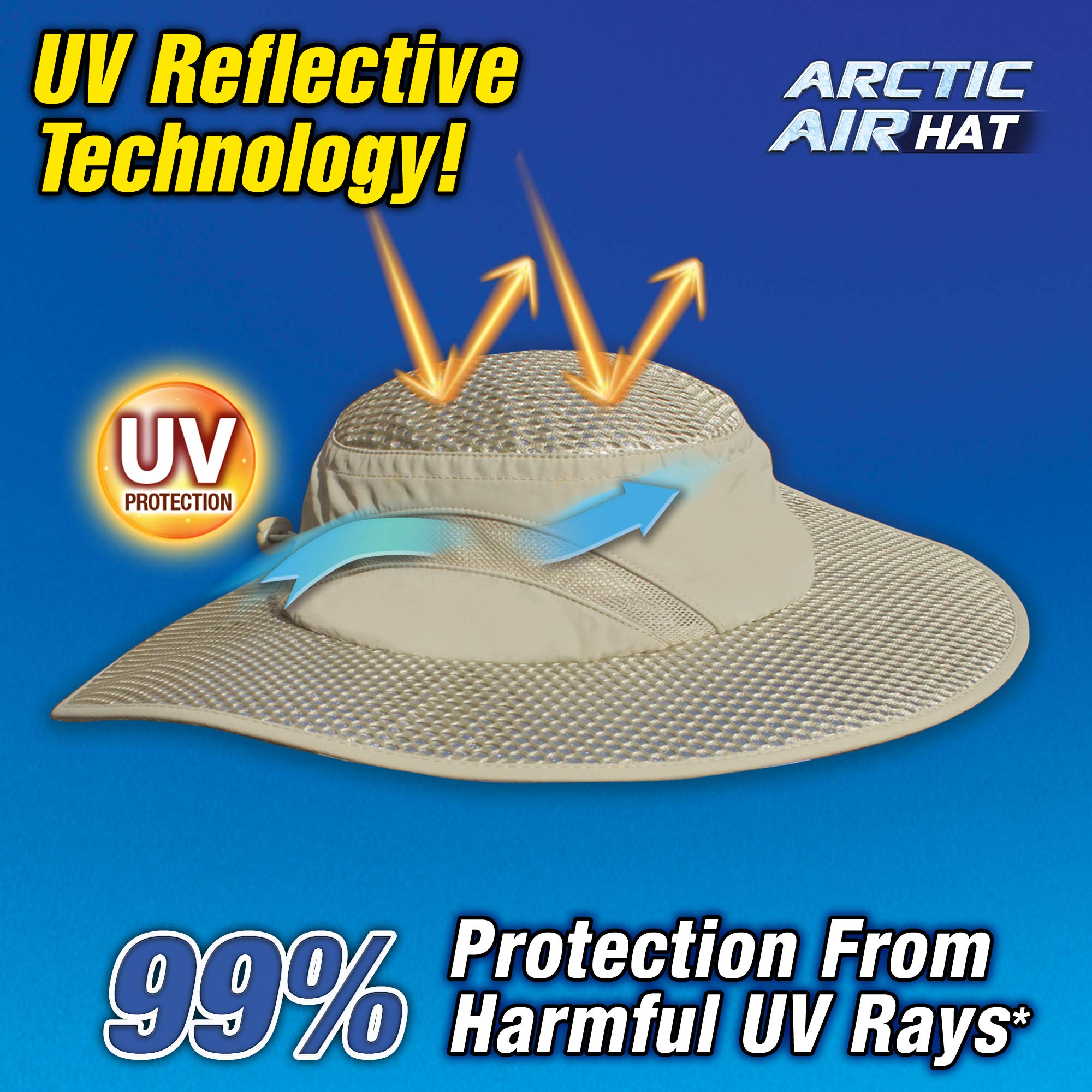 UV reflective technology banner on Arctic Air hat