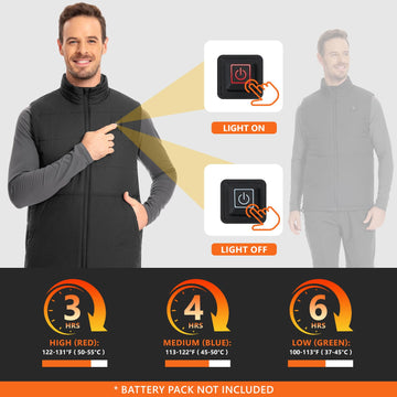 UVSAI heated vest zipper pockets close-up emphasizing personal storage