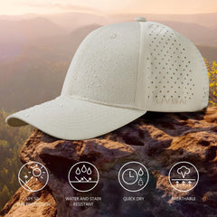 UVSAI UPF 50+ baseball cap close-up of quick-dry fabric and moisture-wicking sweatband.