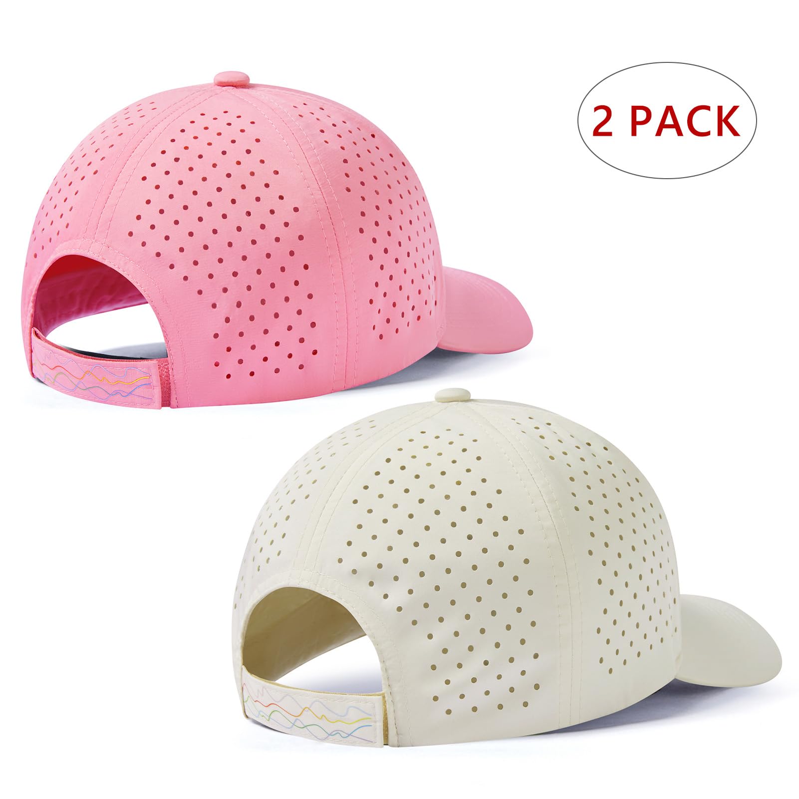 UVSAI UPF 50+ baseball cap side view showing ventilation for cooling during activity.