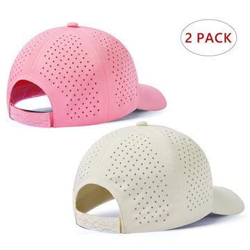 UVSAI UPF 50+ baseball cap side view showing ventilation for cooling during activity.