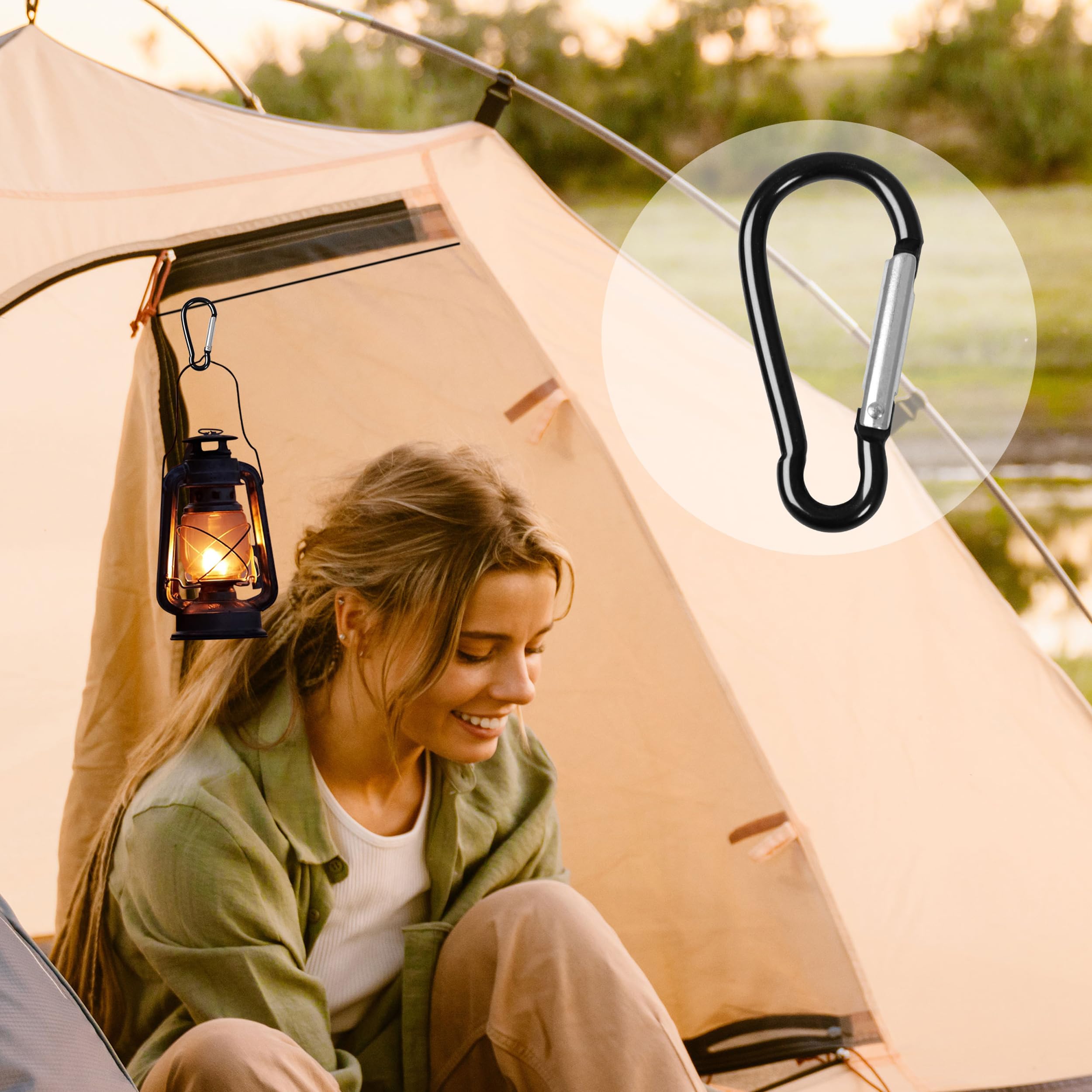 uxcell rugged clip for travel and outdoor gear with secure closing action