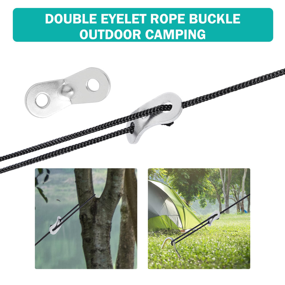 uxcell aluminum alloy tensioner provides durable rope control for outdoor use