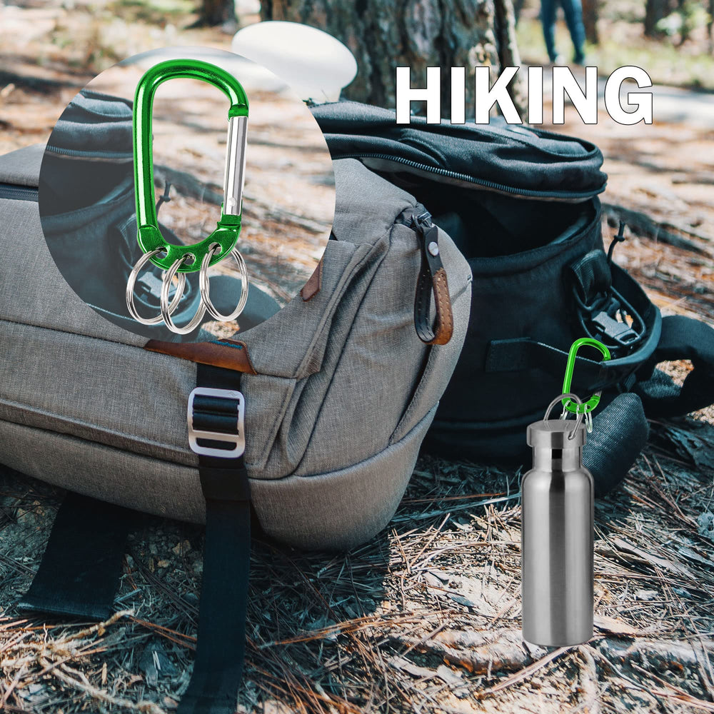 uxcell carabiner clip green on-keyring use enables easy access