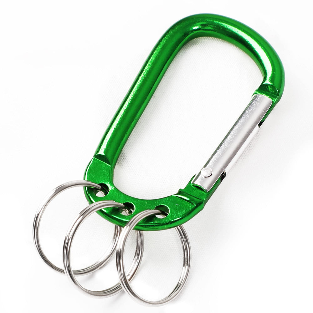 uxcell carabiner clip green packaged-ready for storage