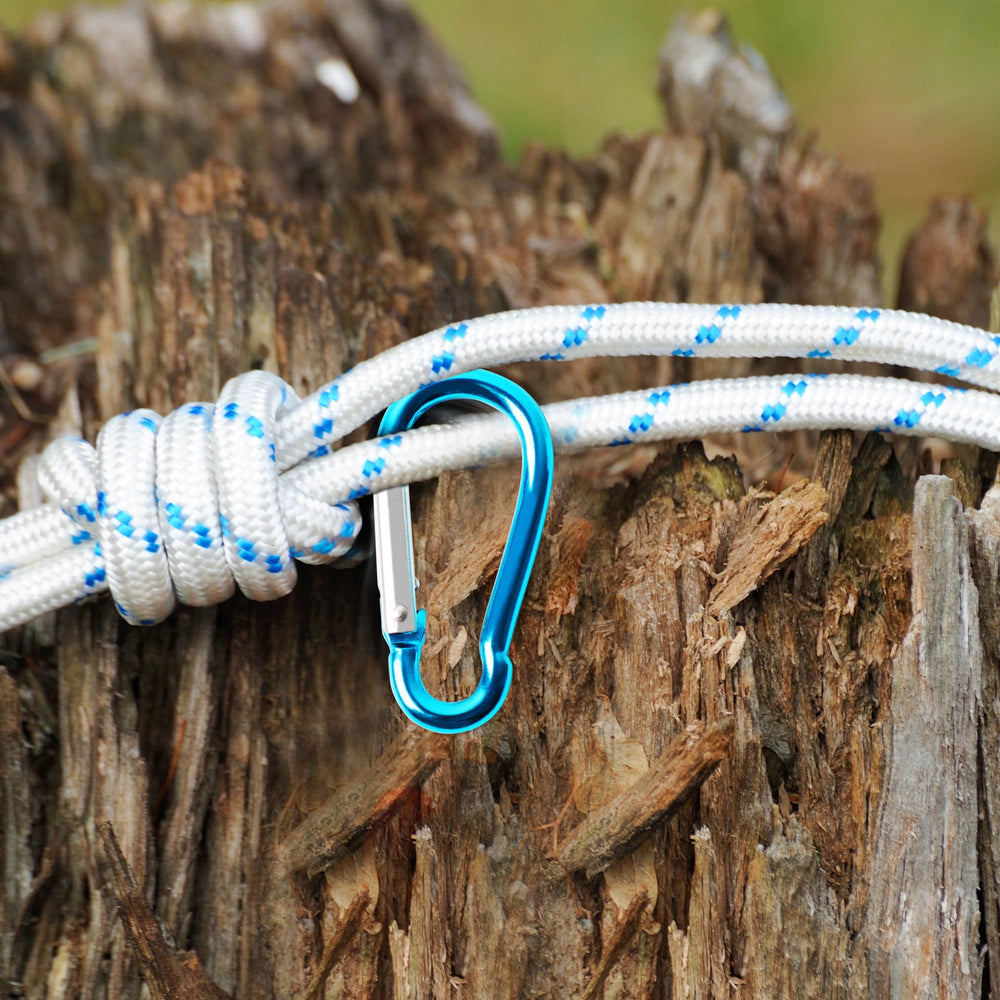uxcell carabiner teal outdoor use suitable for hiking and travel