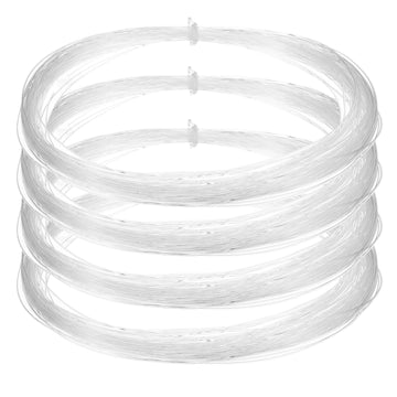 uxcell clear fishing line wire neatly hangs decorations with near invisibility.