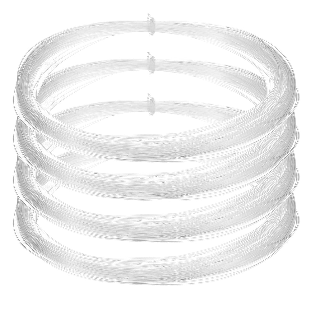uxcell clear fishing line wire neatly hangs decorations with near invisibility.