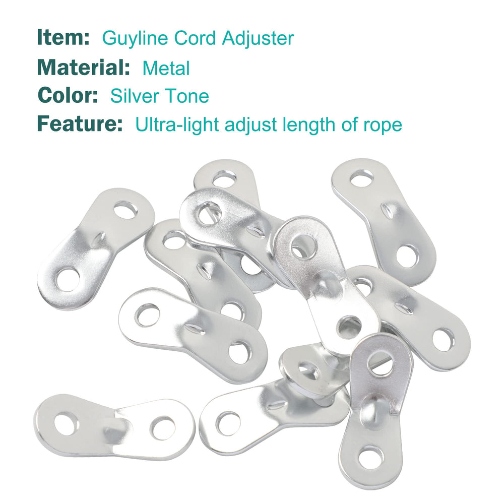 uxcell double-hole tensioner secures rope without slipping