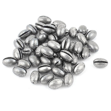 uxcell egg-shaped lead fishing weight for stable line casting in wind