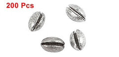 uxcell flat-round lead sinkers keep line stable and cast farther for saltwater or freshwater fishing.