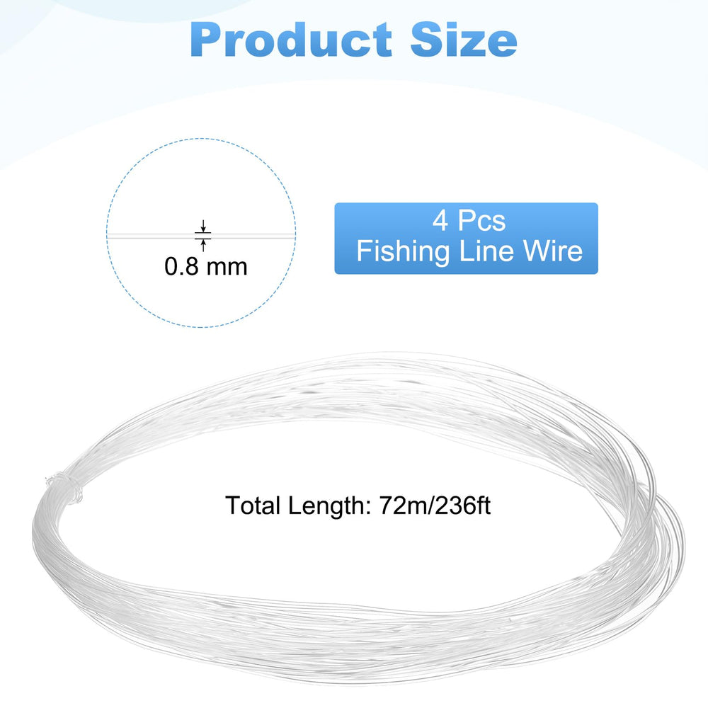 uxcell nylon monofilament invisible cord: smooth, strong, ideal for balloons and beading.
