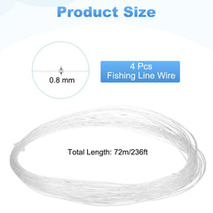 uxcell nylon monofilament invisible cord: smooth, strong, ideal for balloons and beading.