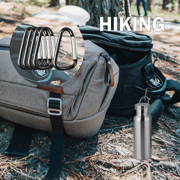 uxcell outdoor hanging clip for backpack gear; rust-resistant aluminum for rugged use