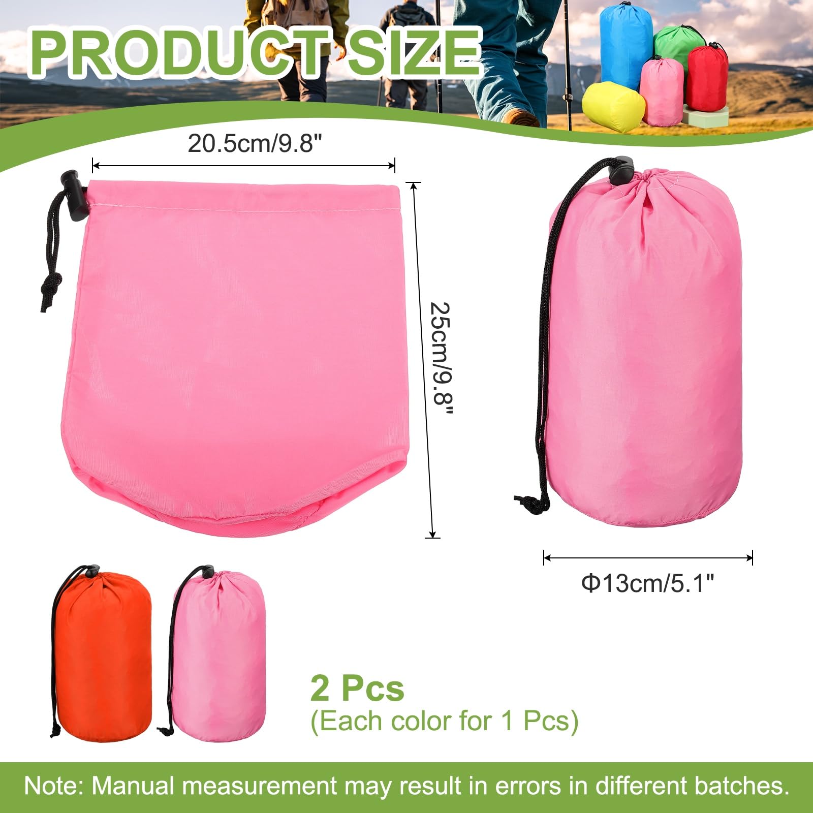 uxcell stuff sack with drawstring closure keeps gear secure